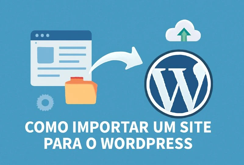 como importar um site para o wordpress