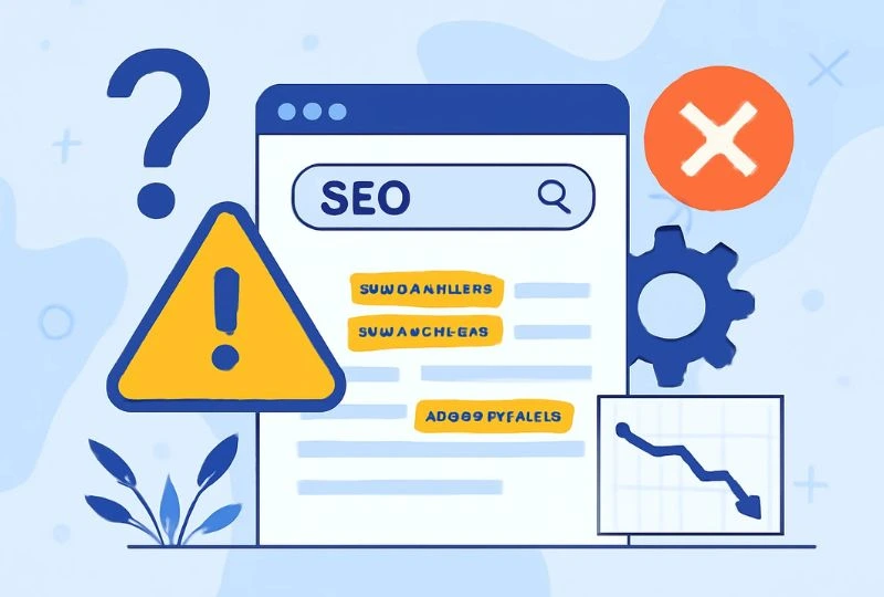 quais são os erros comuns ao otimizar artigos para seo