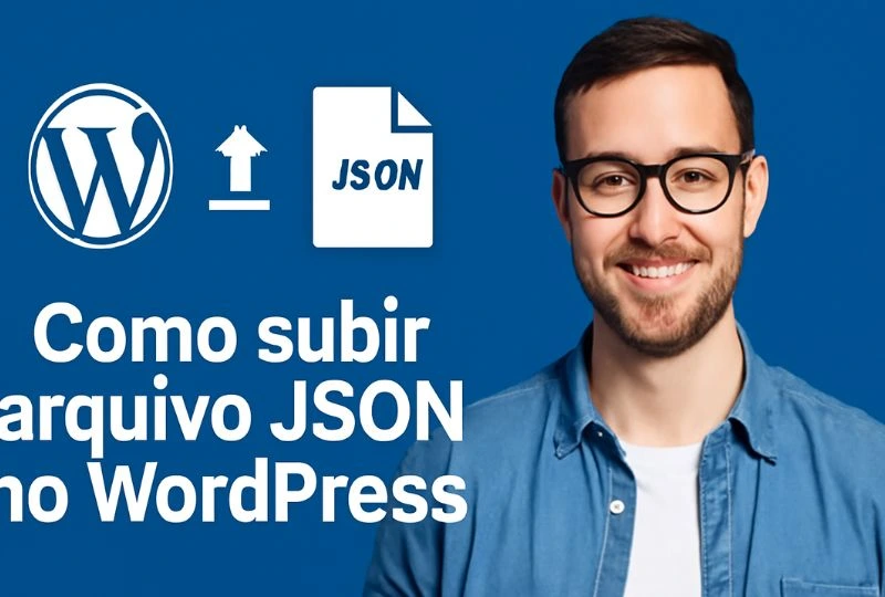 como subir arquivo json no wordpress