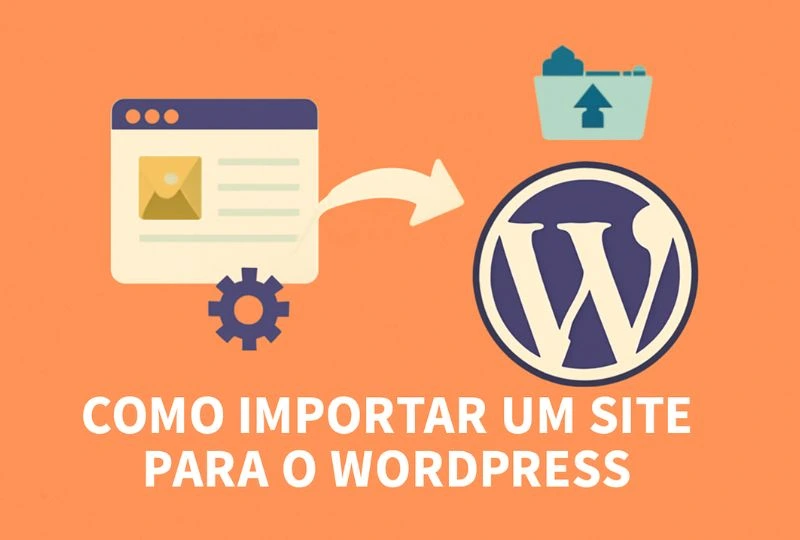 como importar um site para o wordpress
