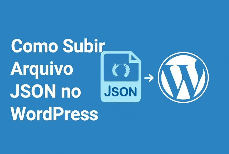 como subir arquivo json no wordpress